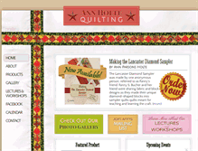 Tablet Screenshot of annholtequilting.com